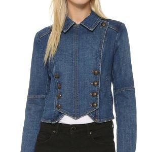 Free People Denim Band Jacket
